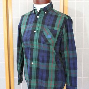 Blue/Green plaid button down
